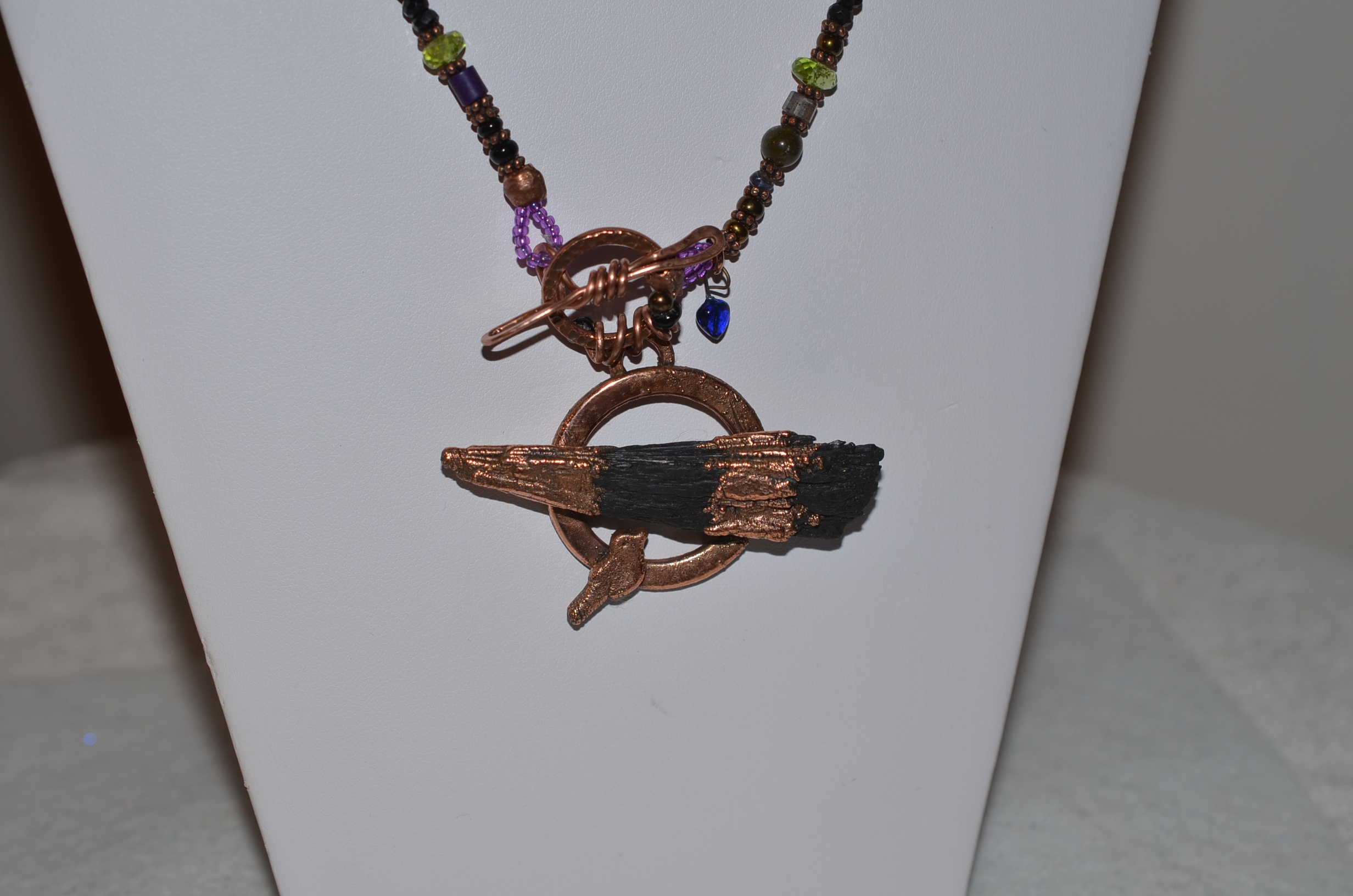 black kyanite pendant